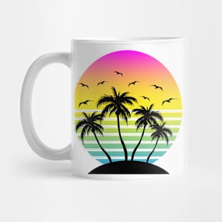 Rainbow sky and tree Mug